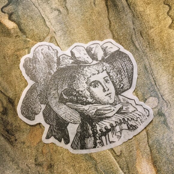5/$25 Large Character Sticker - Marie Antoinette - Picture 3 of 5